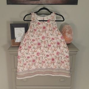 sleeveless floral blouse | max studio